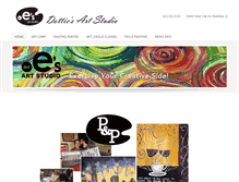 Tablet Screenshot of dottiesartstudio.com